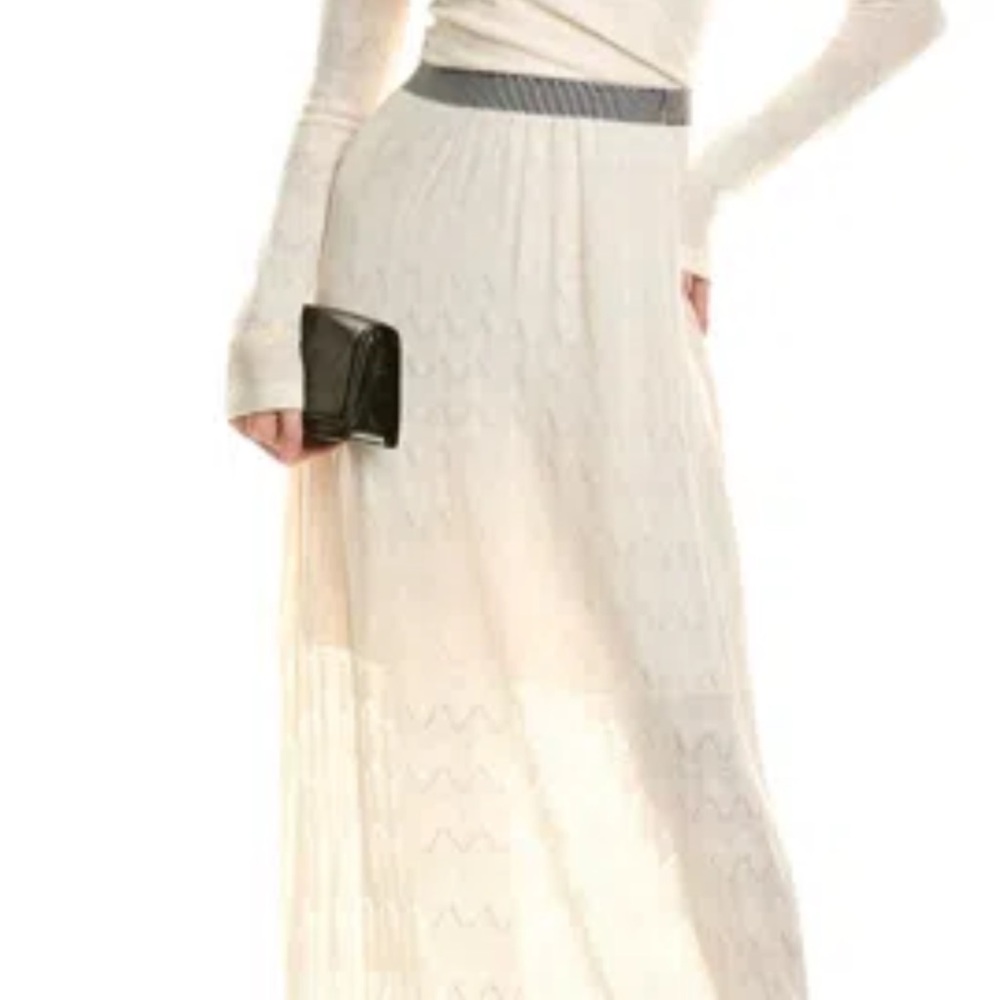 Missoni Cream Long Sleeve Maxi Dress